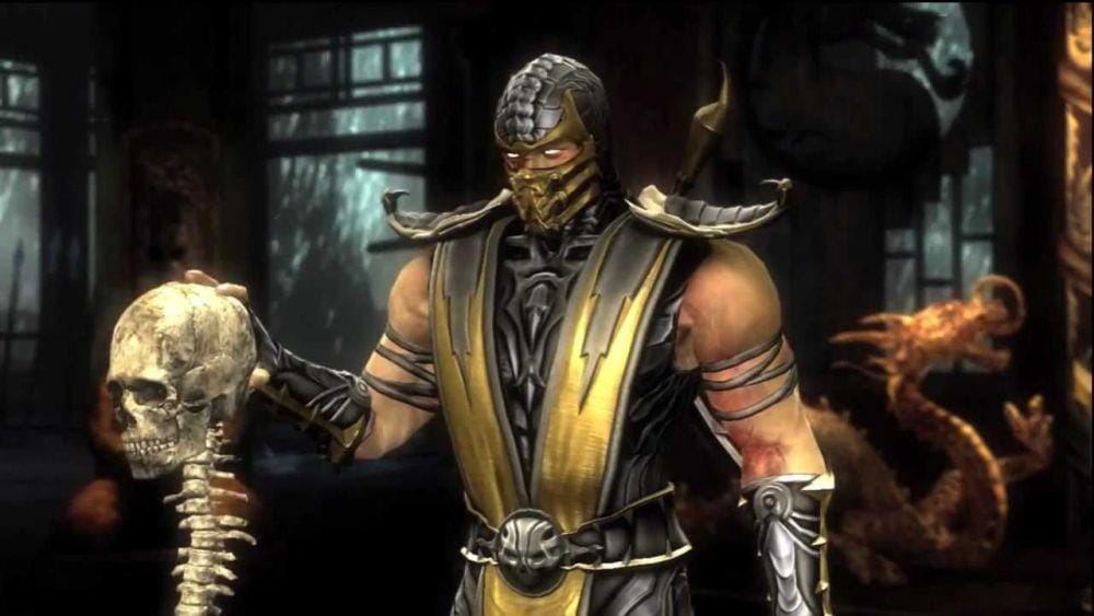 Scorpion membunuh Bi-Han di Mortal Kombat (2011). (Dok. Netherrealm Studios/Mortal Kombat (2011))