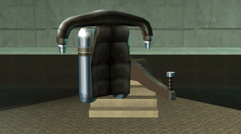 Penampilan jetpack dalam game GTA jadul (dok. Rockstar Games/GTA: San Andreas)