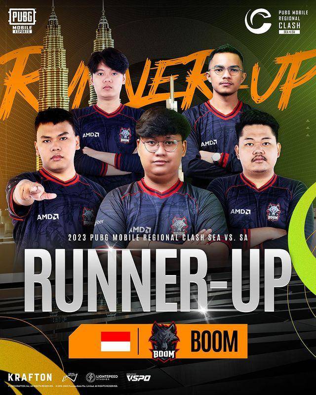 BOOM ESports, Runner up PMRC 2023 SEA vs SA