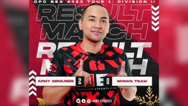 Tim asal Indonesia, Army Geniuses Buka Divisi 2 DPC SEA 2023 dengan Kemenangan Atas SPAWN Team!