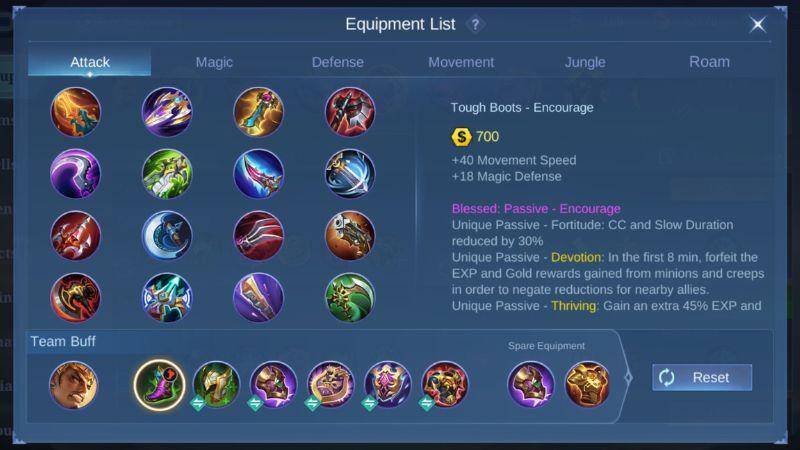 Build item terbaik untuk Gatotkaca roam
