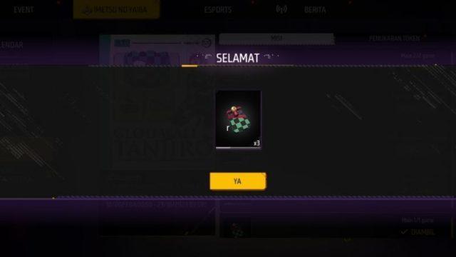 Cara Dapat Token Tanjiro Charm di Free Fire (FF), Mudah dan Gratis!