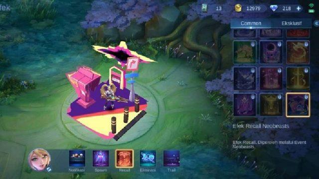 Cara Mendapatkan Efek Recall Neobeasts Mobile Legends