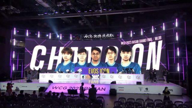 Lanjutkan Dominasi Indonesia, EVOS Icon Juara WCG 2023 di Busan!