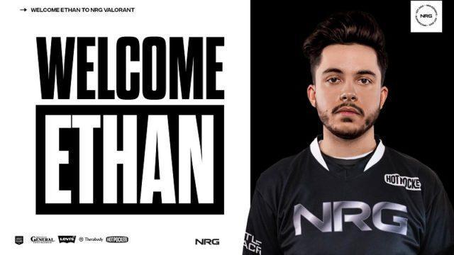 Eks Pemain Valorant 100 Thieves, Ethan Bergabung dengan NRG Esports