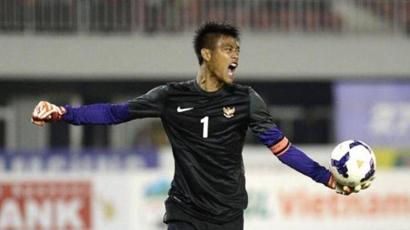 Kurnia Meiga Ketika Membela Timnas Indonesia (Sumber: Tribun News)