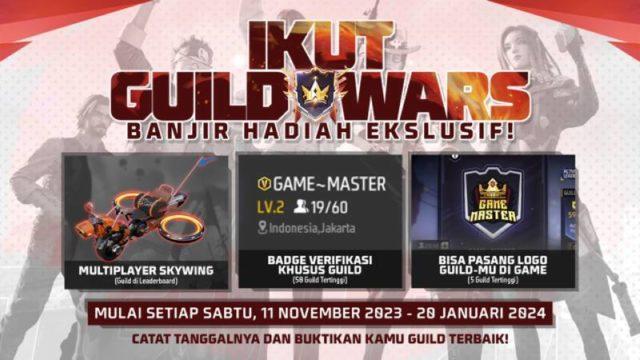 Guild War Free Fire Diumumkan, Kanal Buat Komunitas Go Pro