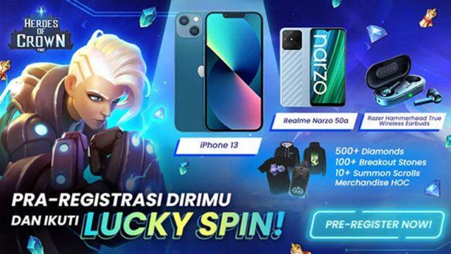 VNG Siap Hadirkan Heroes of Crown, Ada Hadiah iPhone 13 di Event Lucky Spin!