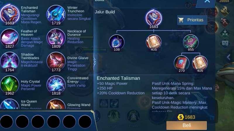 Salah satu item yang memberikan cooldown reduction