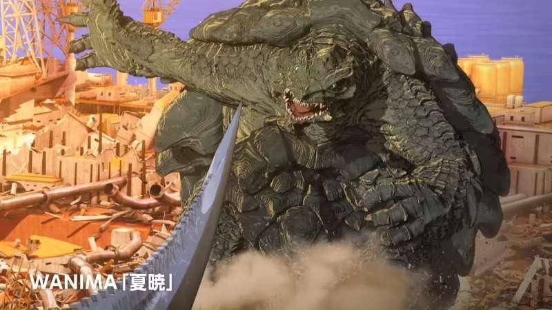 Pertarungan Gamera disertai lagu tema animenya