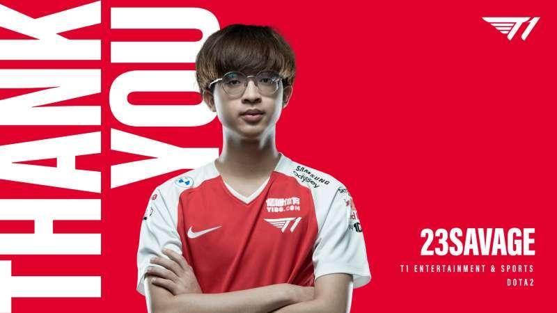 23savage berpisah dengan T1 | sumber: Twitter T1