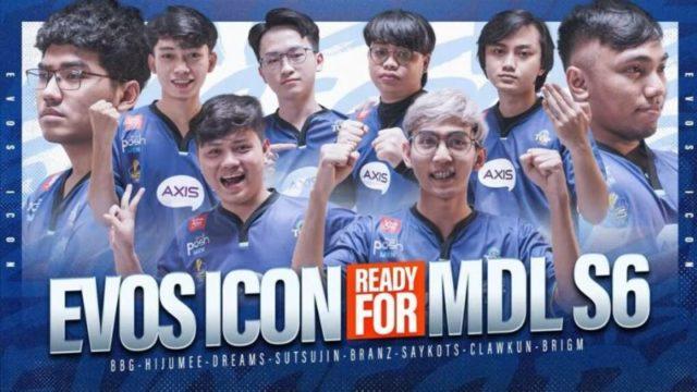 Profil Roster EVOS Icon, Tim Terkuat di MDL Indonesia Saat Ini!