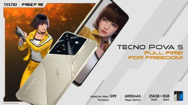 Tecno Pova 5 Free Fire Edition, Bonus Aksesori Bertema Kelly!