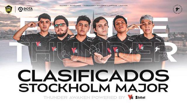 Thunder Awaken Jadi Tim Amerika Selatan Pertama yang Lolos ke ESL One Stockholm Major