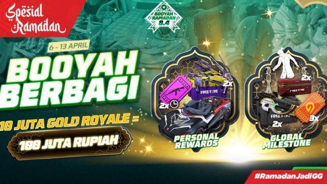 Event Booyah Berbagi, Bisa Lakukan Sedekah dan Ibadah Lewat Free Fire (FF)