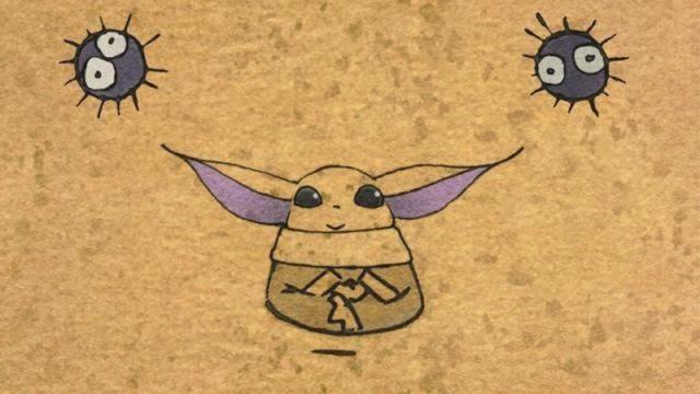 Zen - Grogu and Dust Bunnies, Anime Star Wars Studio Ghibli Telah Tayang