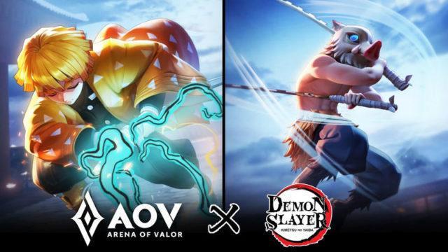 Skin Zenitsu dan Inosuke Hadir di Kolaborasi AoV x Kimetsu no Yaiba