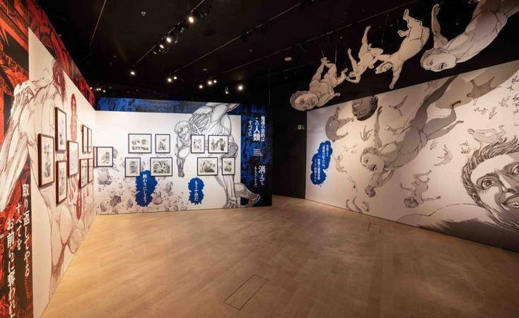 Instalasi seni Attack on Titan: The Final Exhibition di Singapura. (SL+)