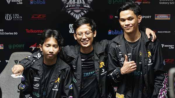 RRQ Clayyy, RRQ Bangduk, dan RRQ Skylar. Foto: Moonton