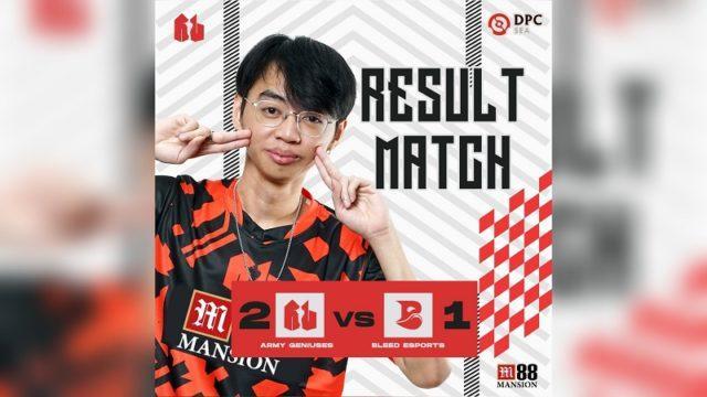 Debut Divisi 1 Berakhir Bahagia, Army Geniuses Mampu Curi Kemenangan dari Bleed Esports!
