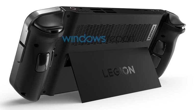 Lenovo Legion Go juga akan hadir dengan kickstand bawaan! Sumber: Windows Report