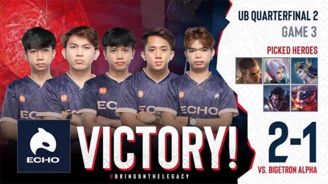 ESL S3 MLBB: ECHO Turunkan BTR ke Lower Bracket, Skor 2-1!