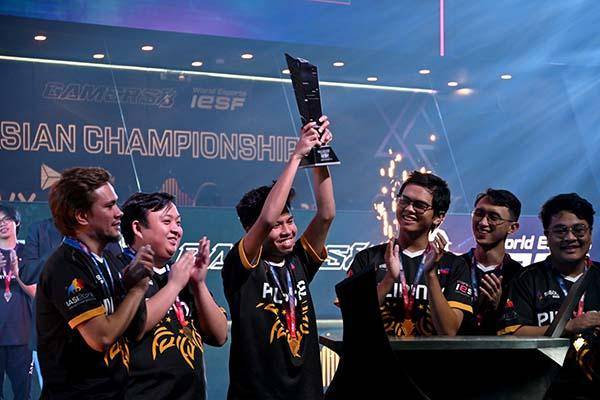 Timnas Filipina di IESF 2023 Asia &amp; Oceania. Sumber: Facebook IESF – International Esports Federation