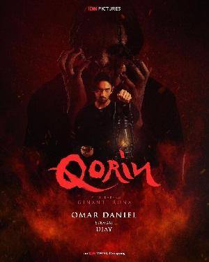 instagram.com/qorin.film (Poster Omar Daniel sebagai Ustaz Jaelani di film Qorin)