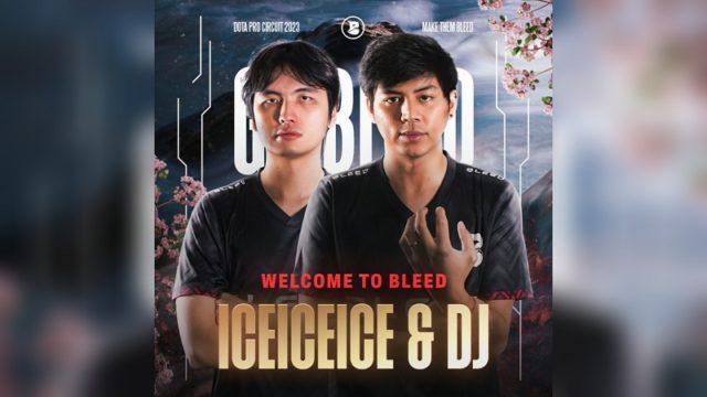 Bleed Esports Umumkan Kedatangan Iceiceice dan DJ ke Tim Dota 2 Mereka