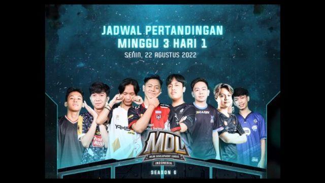 Jadwal MDL Season 6 Week 3 : GPX Bakal Ketemu ONIC Prodigy