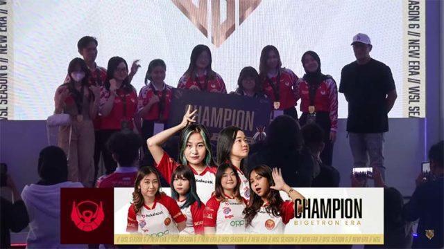 Bigetron Era Juara WSL Season 6, Tanpa Kalah Sekalipun!