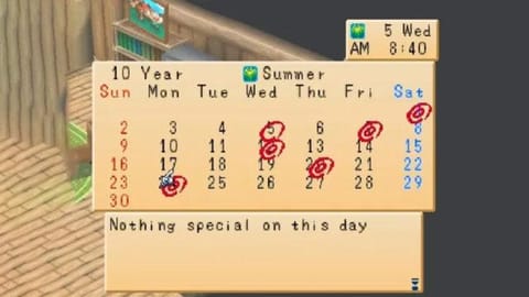 Kalender Harvest Moon: Back to Nature, Catat Tanggal Penting di G | GGWP