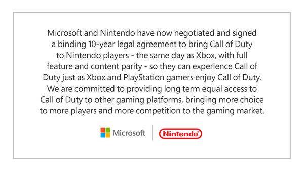 Pengumuman kerja sama Microsoft-Nintendo. (Twitter)