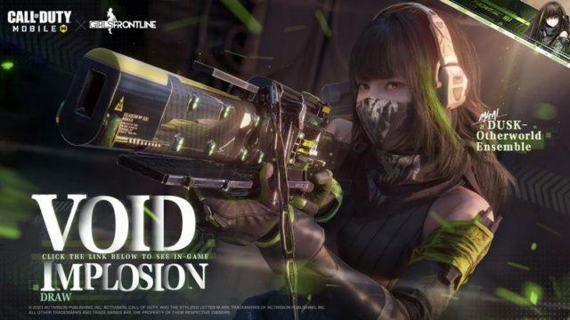 M4 Void Implosion COD Mobile, Skin M4A1 Dari Girls' Frontline