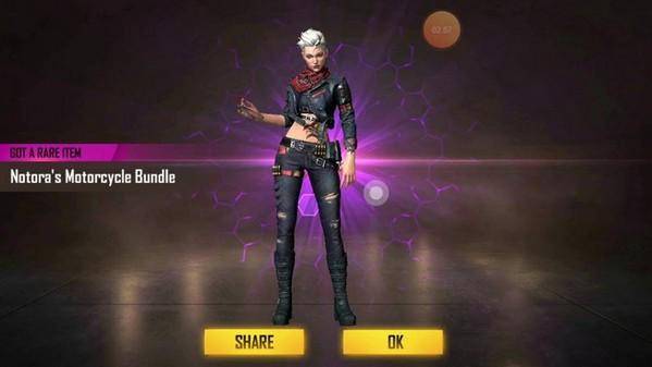 Notora adalah anggota geng motor yang dikirim ke Free Fire Island untuk bertarung. (UniPin Blog)