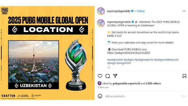 Sumber: instagram.com/esportspubgmobile