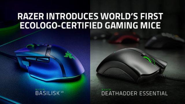 Razer Basilisk V3 dan DeathAdder Essential Dapat Sertifikasi ECOLOGO