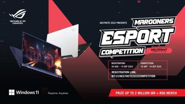 ROG Dukung Pertumbuhan Esports Indonesia Lewat Marooners Competition
