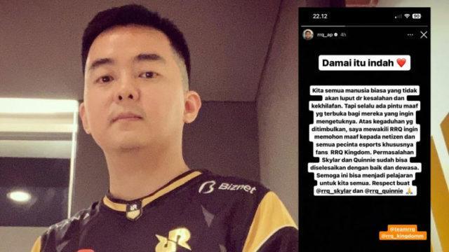 RRQ AP Akhirnya Buka Suara! Ini Tanggapannya Soal Kasus Skylar dan Quinnie