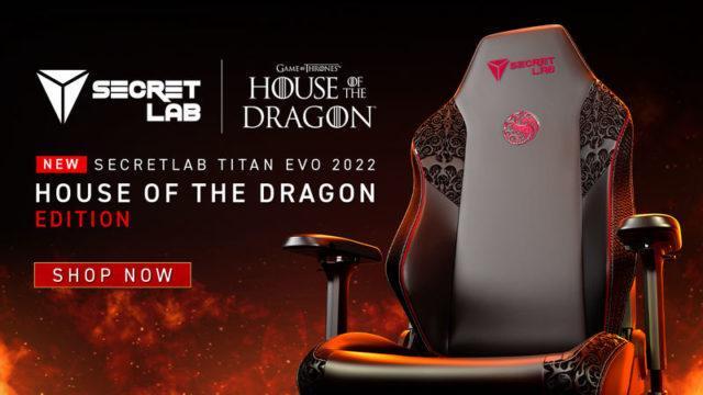 Tambah Koleksi GoT Kamu Dengan Secretlab Titan House of the Dragon