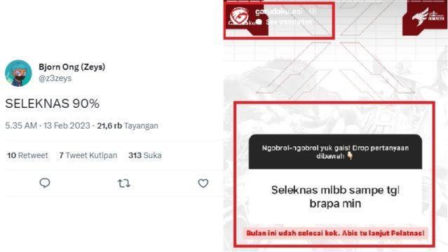 Zeys Sebut Seleknas Timnas Indonesia SEA Games MLBB 2023 Sudah Capai 90 Persen