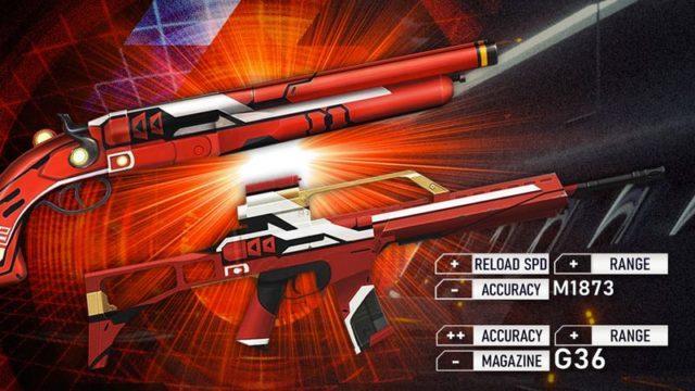 Review Skin Flaring Bionica FF untuk Senjata G36 dan M1873 di Event Weapon Royale