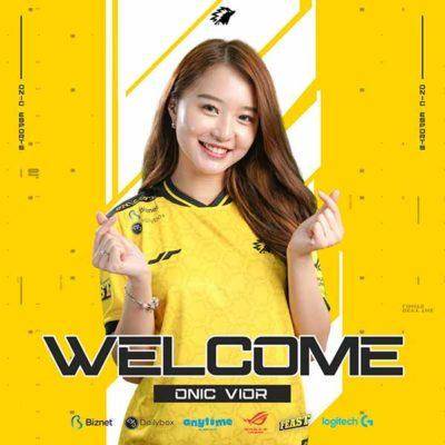 Vior saat pertama kali diumumkan sebagai bagian dari ONIC Esports pada Mei 2021. Foto: Facebook ONIC Esports