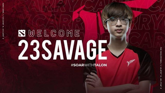 Pemain Bintang Thailand, 23savage Bergabung dengan Tim Dota 2 Talon Esports