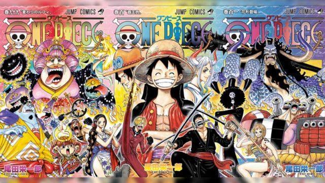 Uniknya Gabungan Cover One Piece Vol 99, 100, dan 101