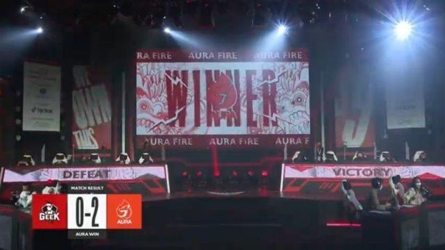 AURA vs Geek MPL ID S9 Week 7, AURA Fire Turunkan Jungler Muda Mereka