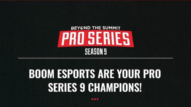 BOOM Esports Juarai BTS Pro Series Season 9 Southeast Asia!