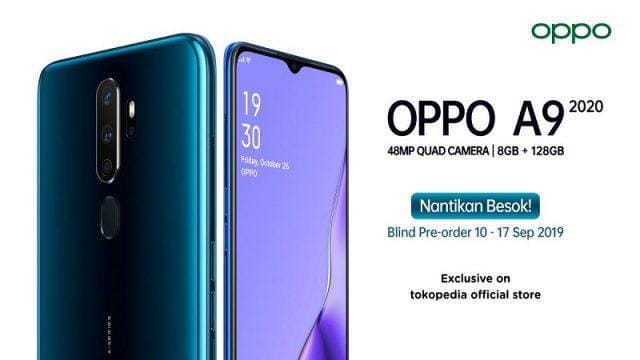 Jangan Lupa! OPPO Adakan Blind Pre-Order A9 2020 di Tokopedia