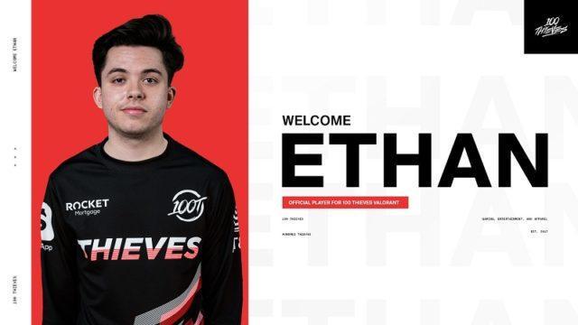 Mantan Pemain CS:GO Evil Geniuses, Ethan, Bergabung dengan Tim Valorant 100 Thieves!