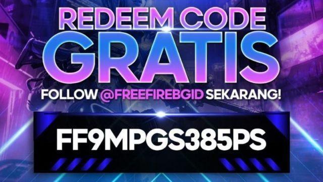 FF9MPGS385PS Kode Redeem Spesial 4th Anniversary Free Fire
